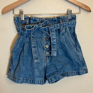Abercrombie & Fitch Natural Rise Jean Shorts